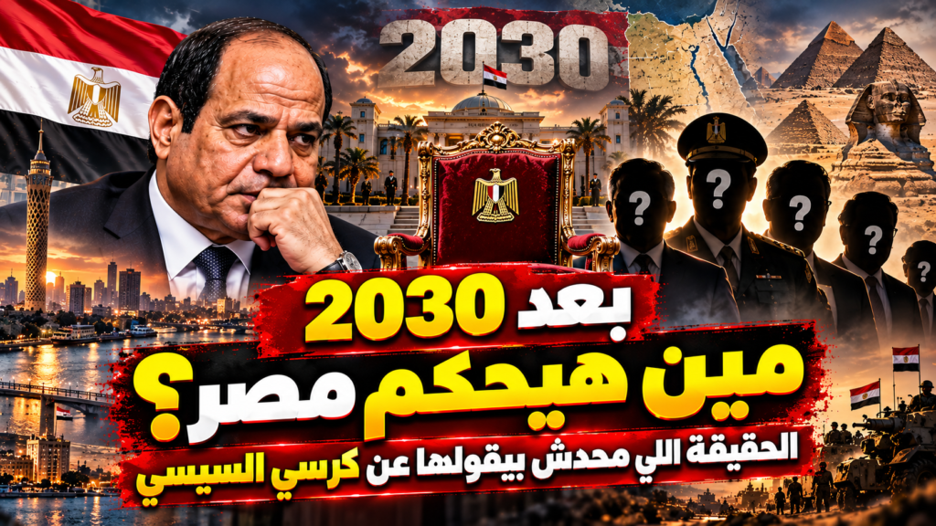 بعد 2030 مين هيحكم مصر؟ الحقيقة اللي محدش بيقولها عن كرسي السيسي